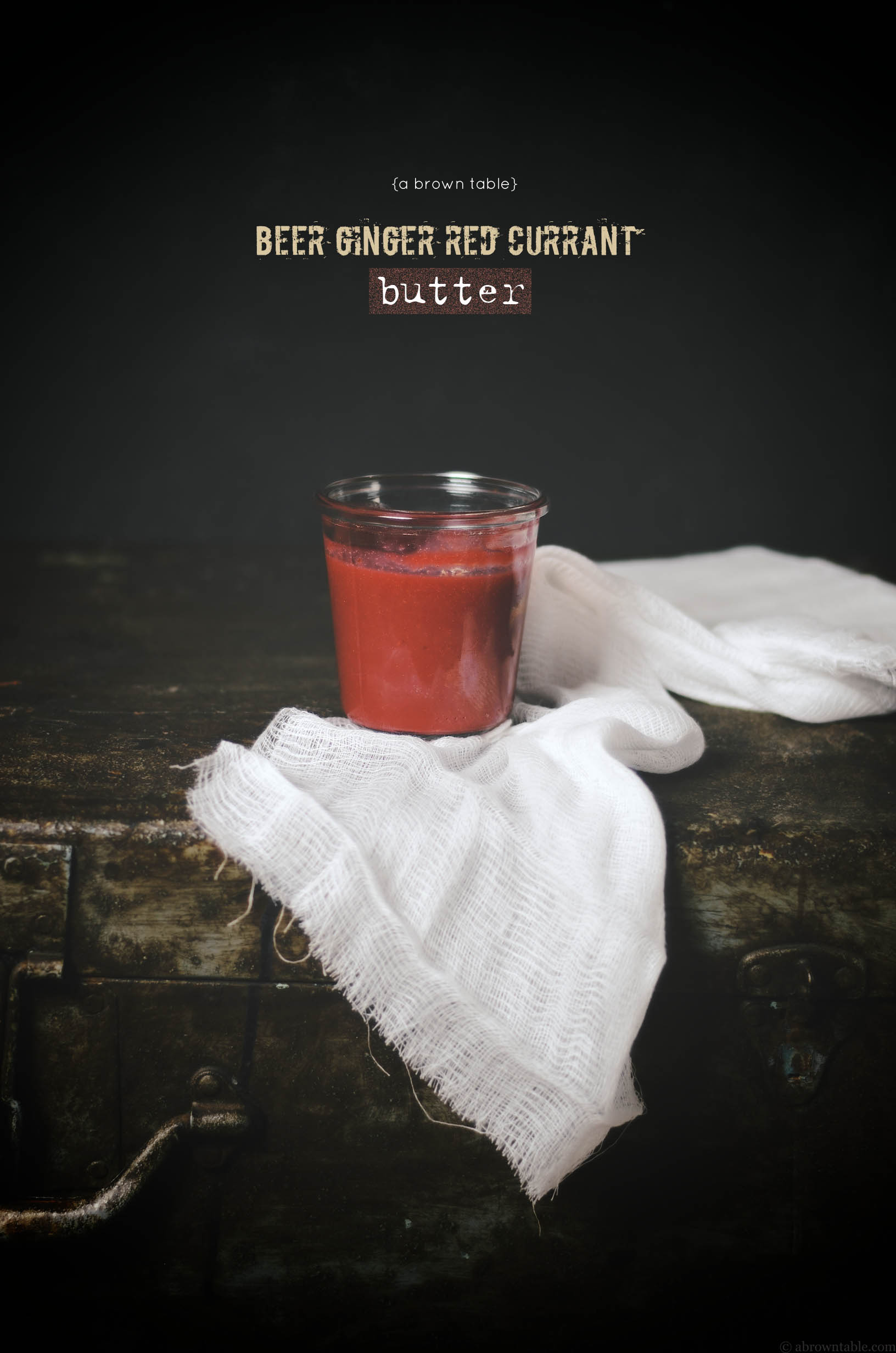 beer ginger red currant butter