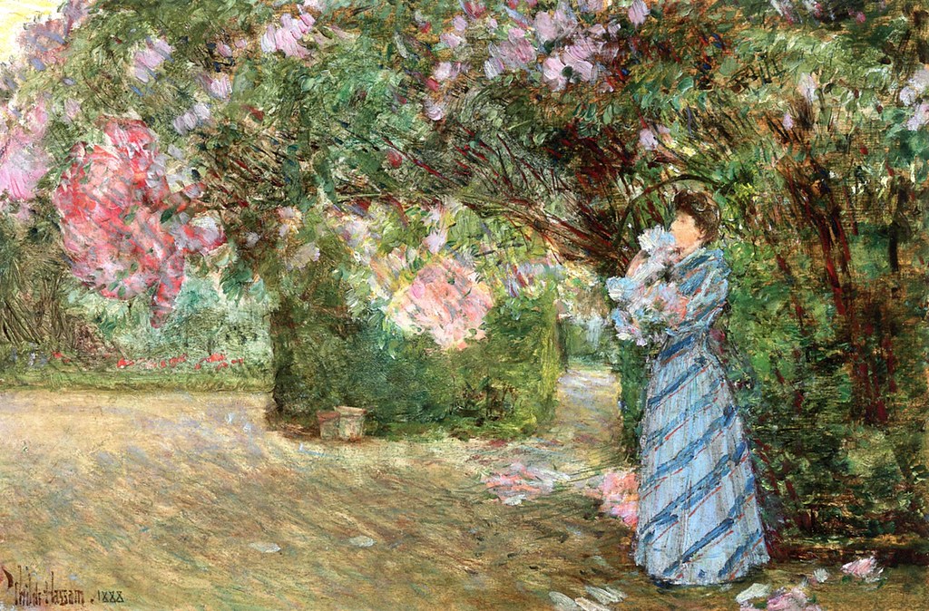 Mrs. Hassam at Villiers-le-Bel by Frederick Childe Hassam - 1888