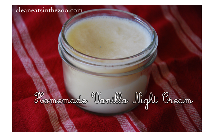 homemade vanilla night cream