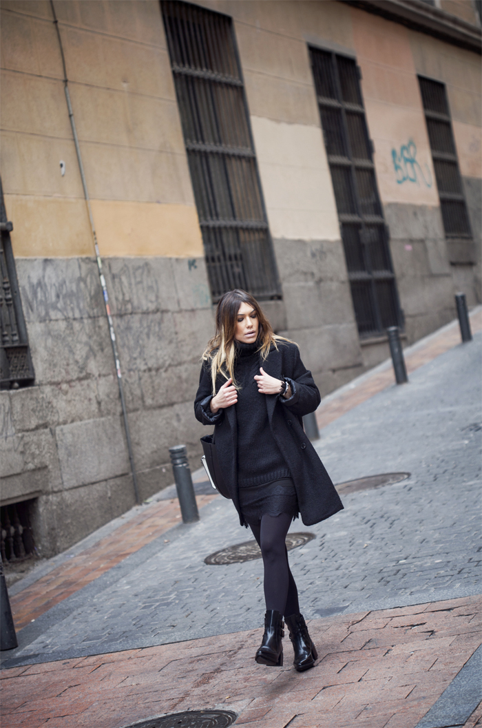street style barbara crespo black is the new black fashion blogger outfit