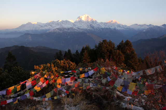 Stunning sunrise view at Poon Hill