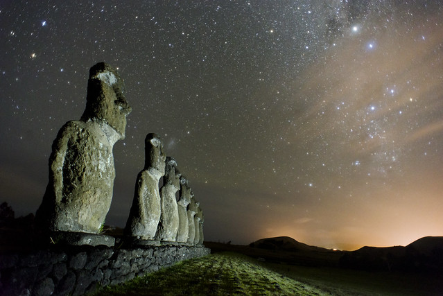 Stargazing with the Moai