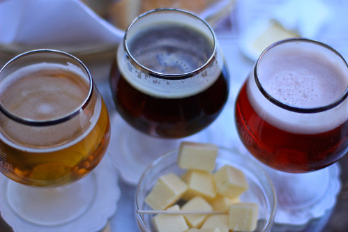 Beer and cheese tasting