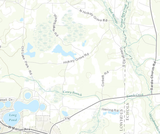 Caney Branch, EPA MyWaters Mapper