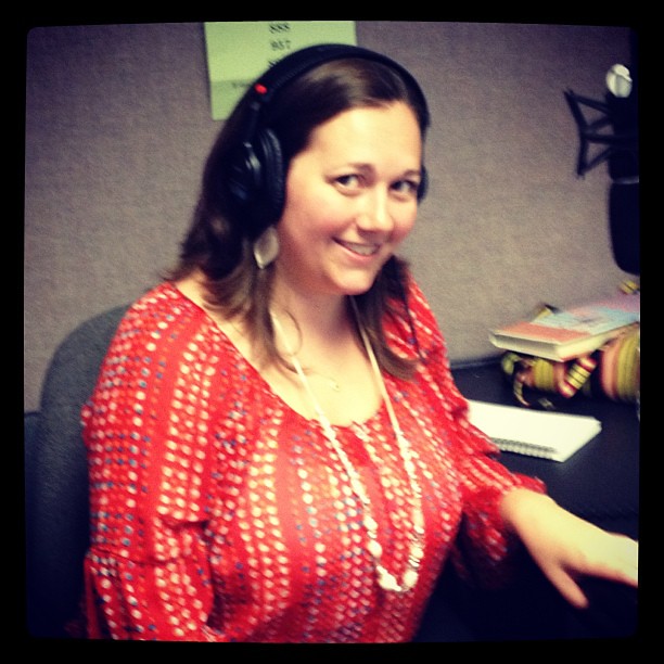 Talking on NPR about summer adventures with kids...Not sure what's with the crazy look on my face but yeah... #npr
