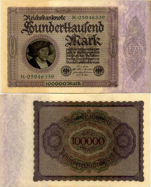 100 000 Mariek Nemecko 1923, Pick 83