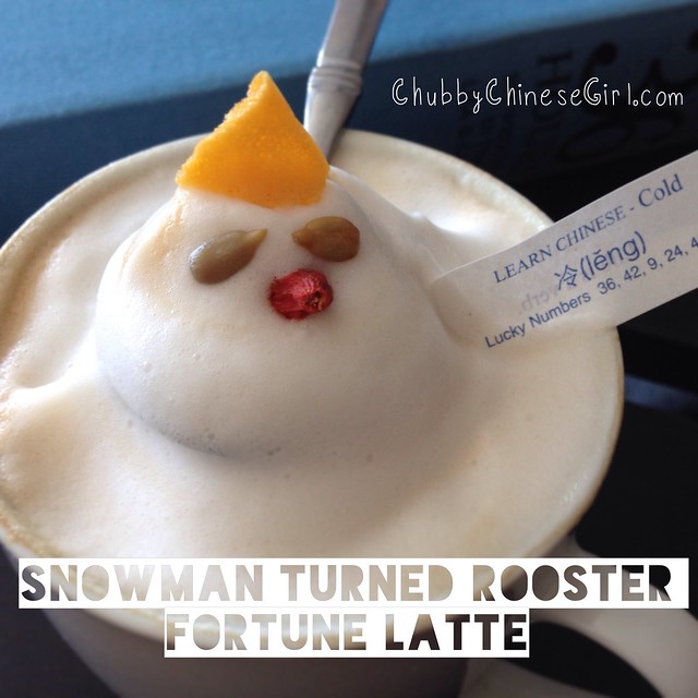 snowman 3D latte art - chubbychinesegirl  4