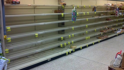 Empty Shelves after a Storm