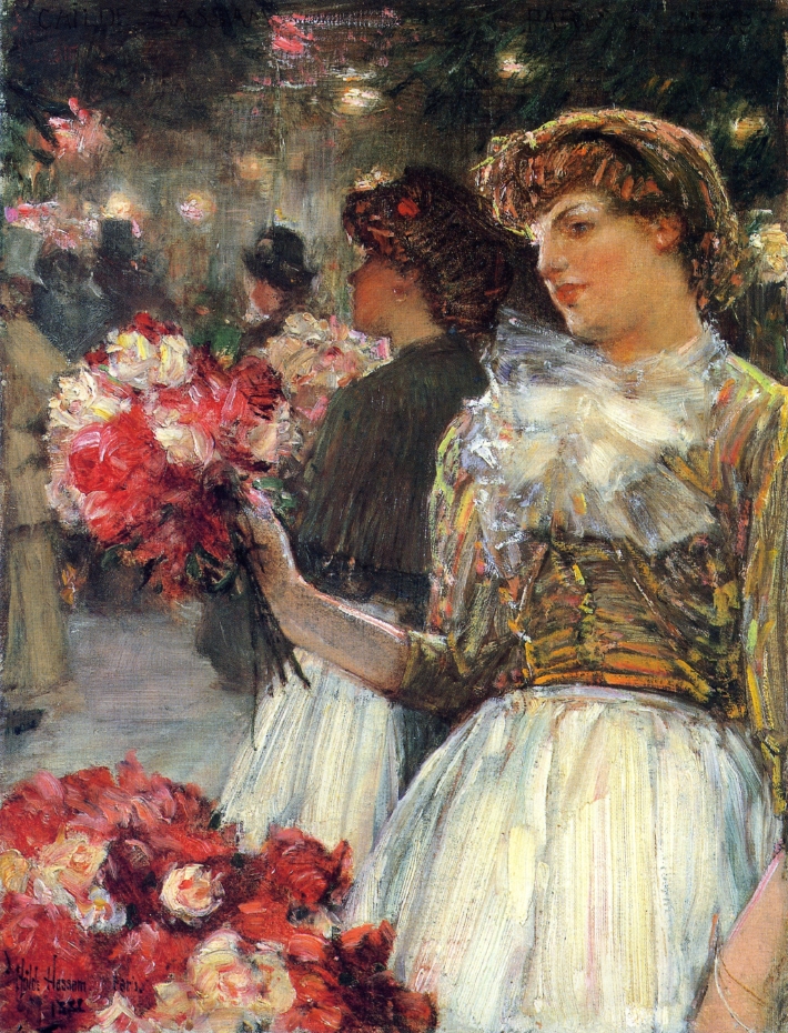 Peonies by Frederick Childe Hassam - 1888