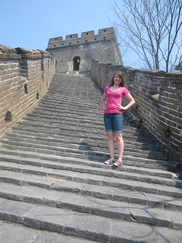 Zoe Evans on the Great Wall of China