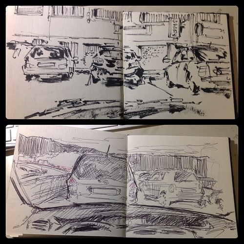 Car sketching by josu maroto