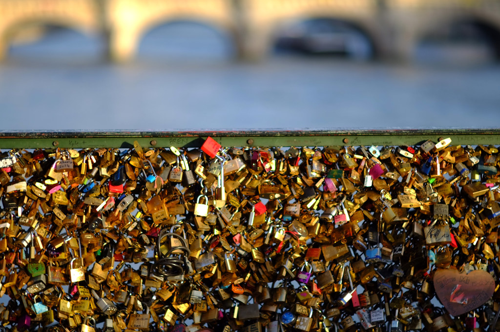 Lots of love locks