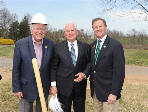 Kentucky USDA Rural Development State Director Tom Fern (center) with Former Kentucky Governor Julian Carroll (left) and Dr. Keith Knapp (right) at the groundbreaking ceremony. Photos courtesy of Christian Care Communities.  Used with permission.