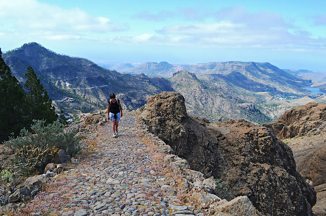 Ascending from San Bartolome de Tirajana, Gran Canaria