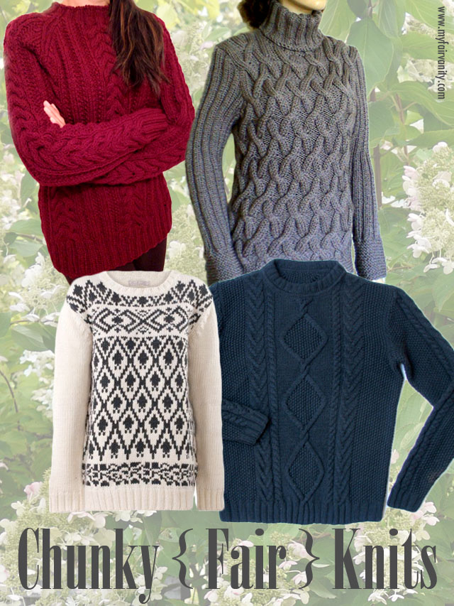 6 fair trade handmade chunky knit sweater