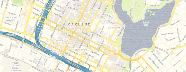 Alameda + Oakland + Berkeley, California, US, vector map Adobe PDF editable City Plan V5-2016.08, full vector, scalable, printable