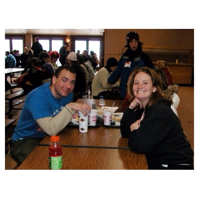 A friend of ours sent me this picture the other day. It's of Hubs and I when we chaperoned a youth ski trip in 2006. Ha! We were just kids ourselves!  | I loved him then but, I love him so much more now!! #ilovemyhusband #tbt