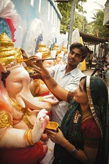 Ganesh Idol Making (At Dhoolpet, Hyderabad,India) 2013