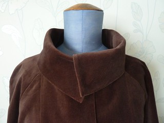 Brown velvet coat 60's inspired