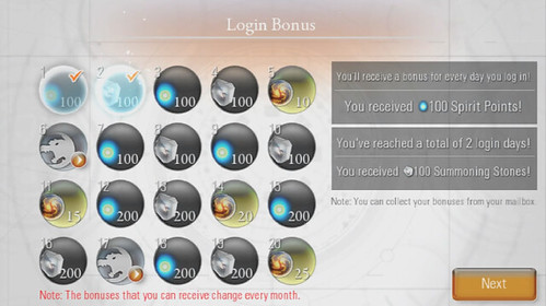 Login Bonus