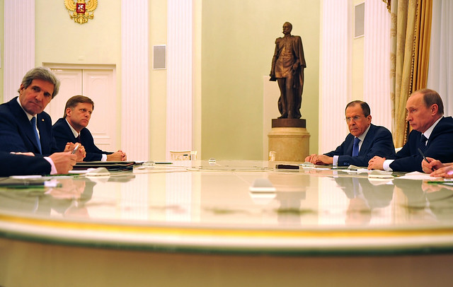 Secretary Kerry Meets With Russian President Putin and...