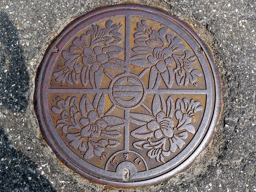 Imajo town Fukui pref, manhole cover 2 (福井県今庄町のマンホール２)