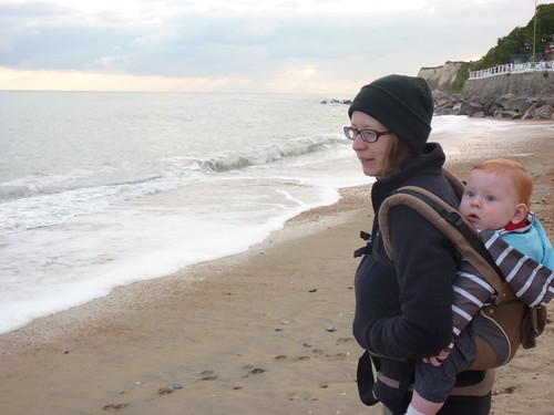 Sam's first sight of the beach and sea