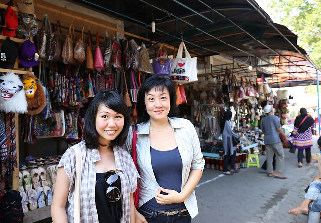 Melissa and I at Prambanan Market