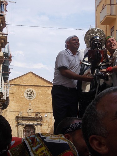 La fiesta de San Calogero - sonrisas. Y la iglesia de San Ierónimo en Agrigento