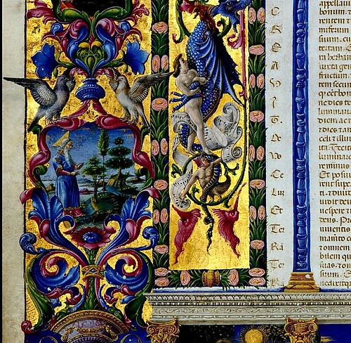 006-005-Bibbia di Borso d'Este-Vol 1- Hoja 12 detalle- Biblioteca Estense de Módena