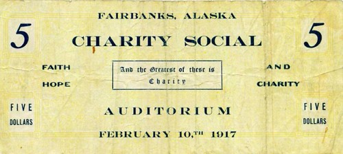 1917 Fairbanks Charity Social note