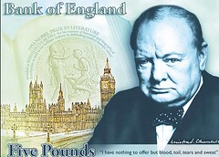 Churchill banknote design