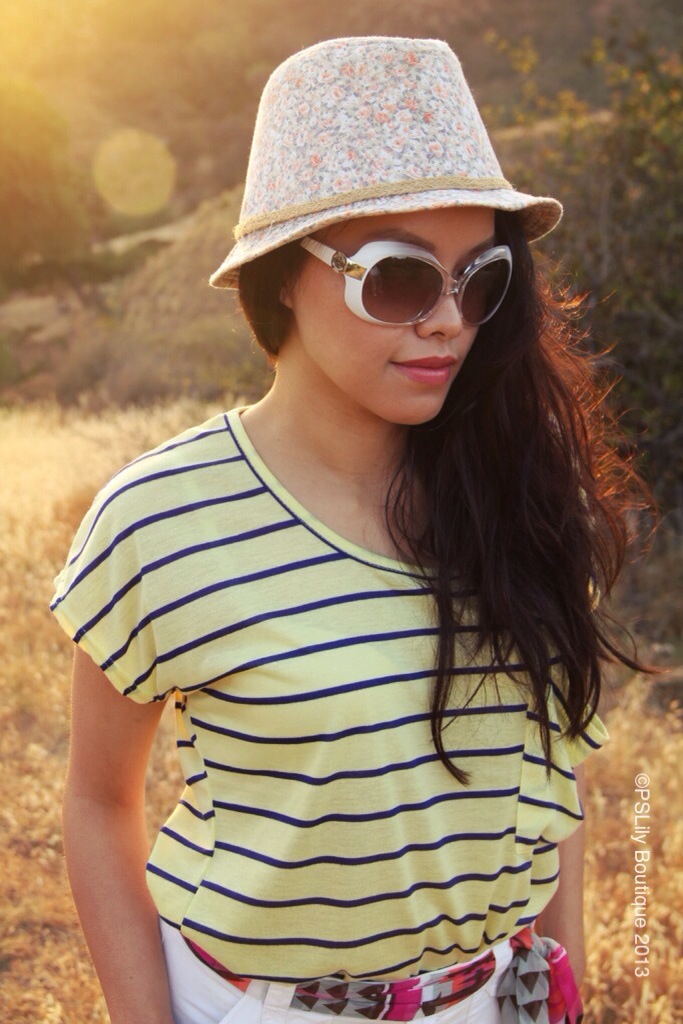 Summer Stripes, guess sunglasses, instagram-pslilyboutique, los angeles fashion blogger, summer outfit ideas