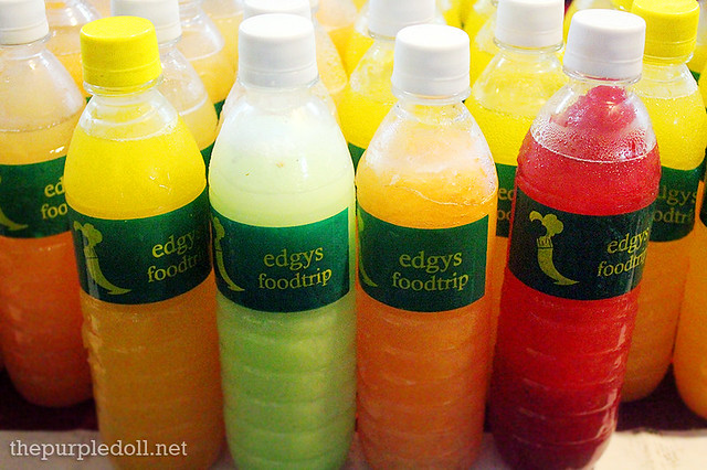 Edgy's Foodtrip Pineapple Juice, Buko Pandan Juice, Melon Juice and Strawberry Iced Tea