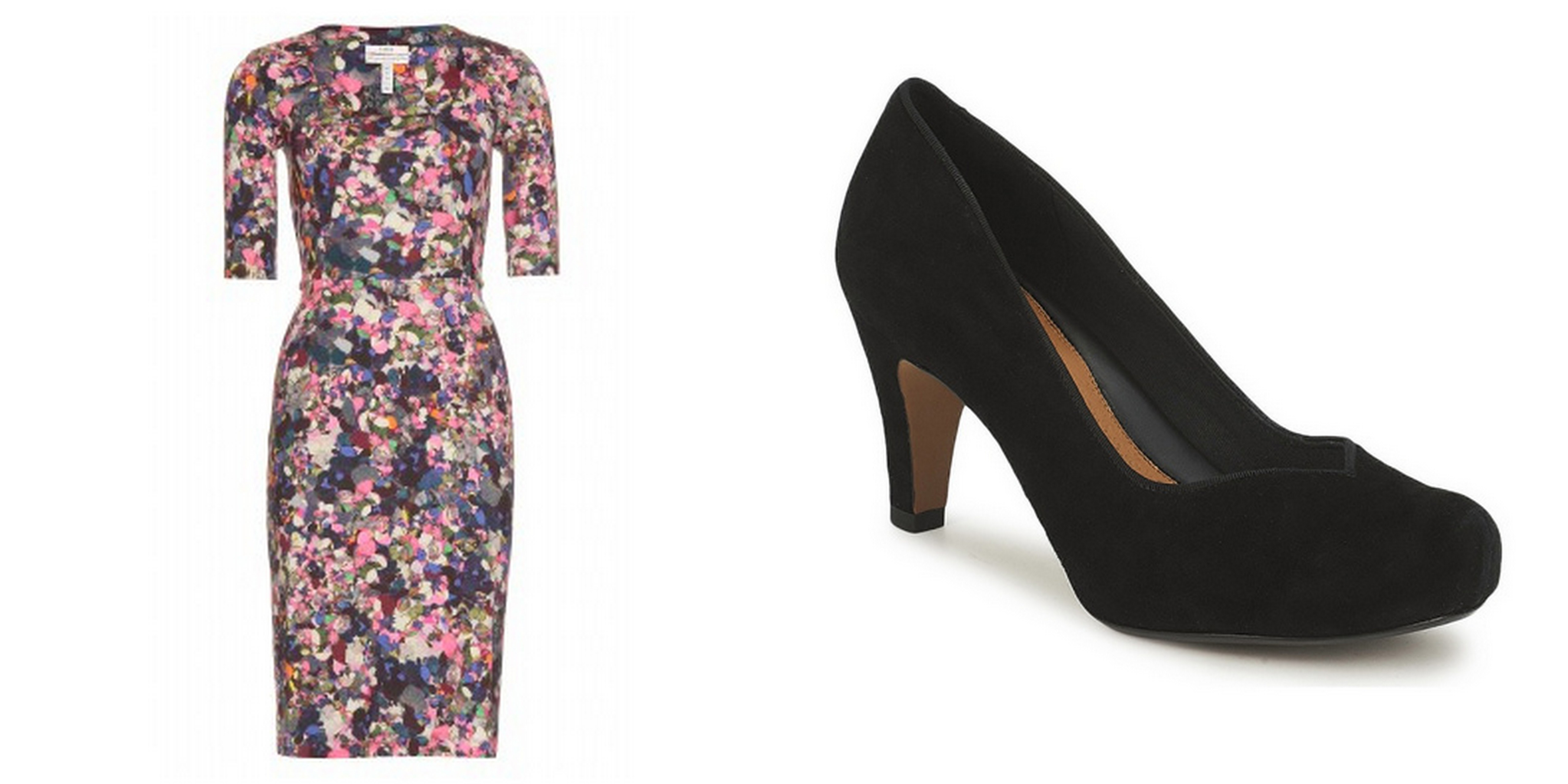 Erdem Dress and Clarks Shoes