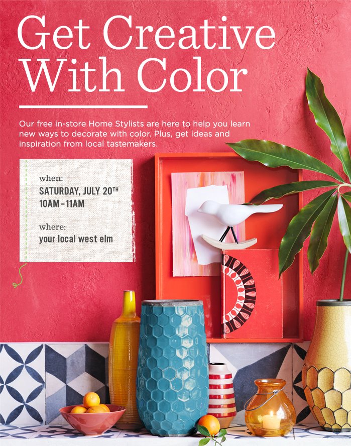 Get Creative at West Elm with Jessica Senti + Washi Tape!