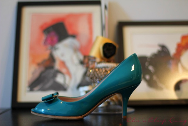 Ferragamo Ribes side view with pictures by Chic n Cheap Living