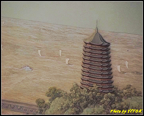 杭州 西湖 (西湖十景之一) 雷峰塔 - 073 (錢塘江及六和塔壁畫)