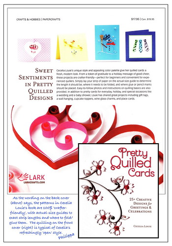 Review of 'Pretty Quilled Cards' by Cecelia Louie by Philippa Reid
