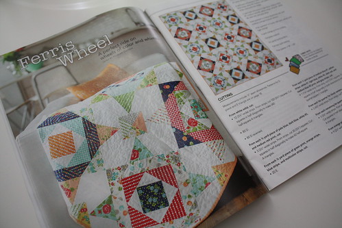 Quilty July/August issue - my Ferris Wheel quilt on page 14