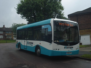 Buses Excetera J222 on Purley Tesco Free Service, Purley