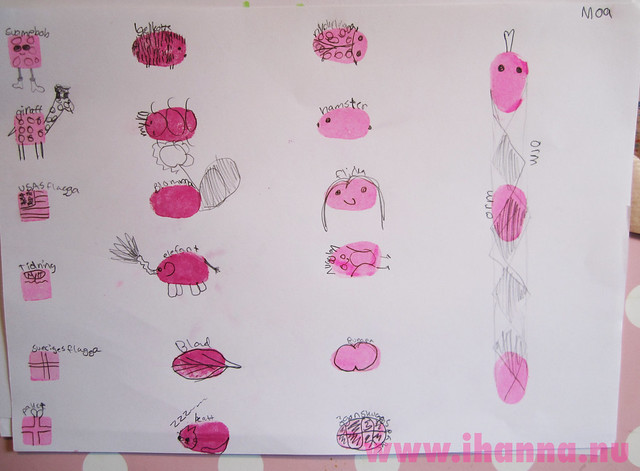 Craft-a-Doodle: Moa's Fingerprint Creatures