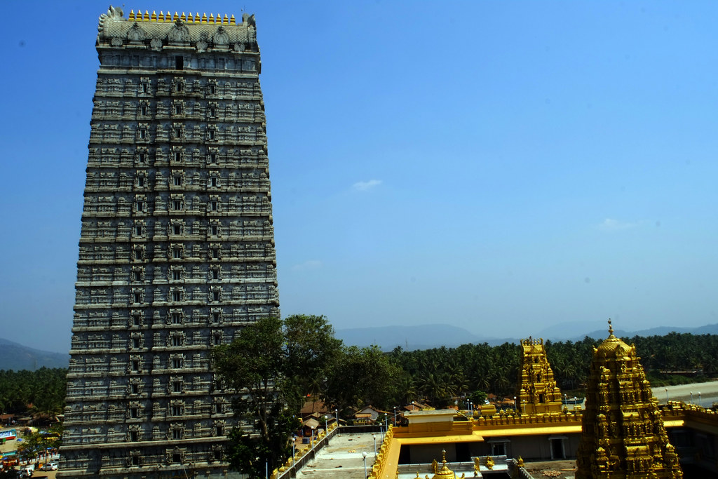 The 237.5-feet-tall Raja Gopura
