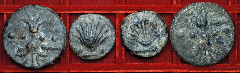 RRC 027 Club series Aes Grave triens, sextans, Ahala collection coins of the Roman Republic