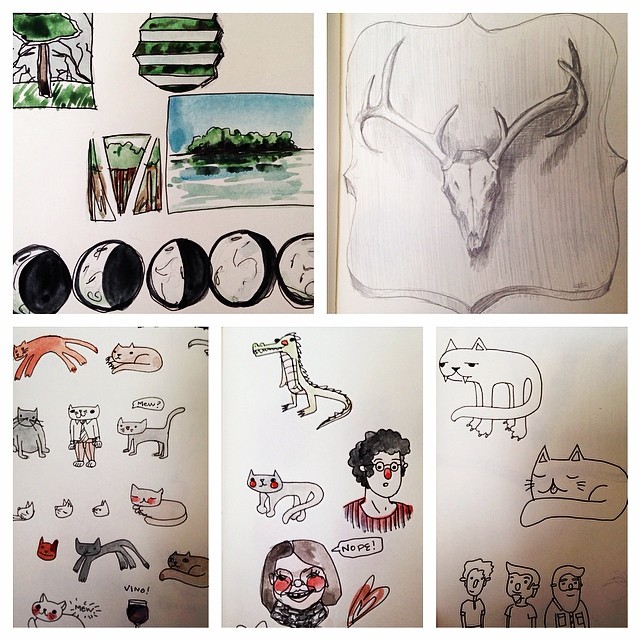 A peek into my extremely scatterbrained sketchbook.