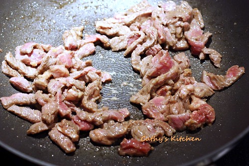芥蘭炒牛排 Stir fried Steak with Chinese broccoli 9