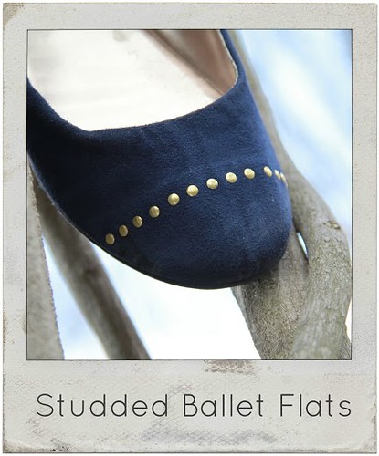 how to make studded ballet flats