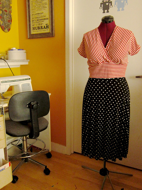 TIra dress bodice and Insta Skirt in progress