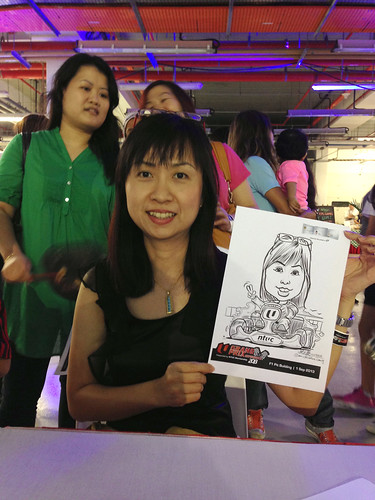 caricature live sketching for NTUC U Grand Prix Experience 2013 - 41