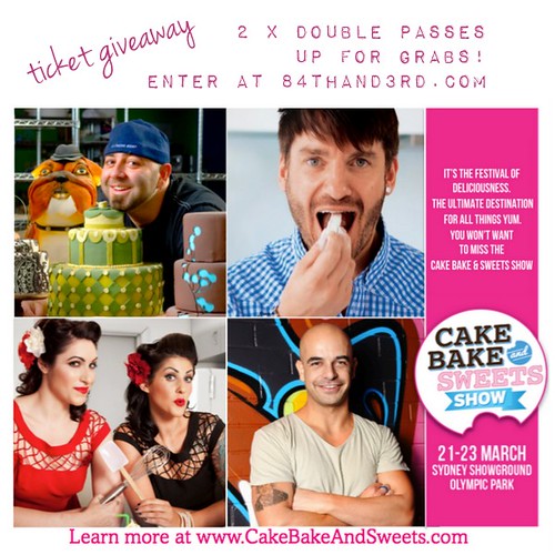 Ticket Giveaway to Cake Bake and Sweets Show Sydney: 2 x double passes up for grabs!